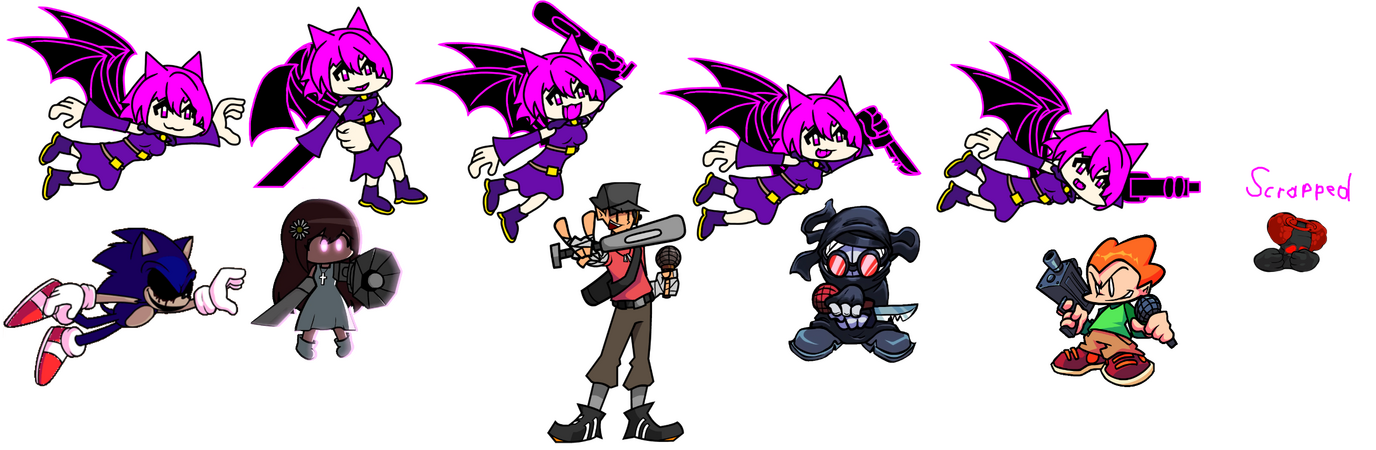 Poses and references of the flying Aurora Chor sprites. down pose used to be a Expurgation reference